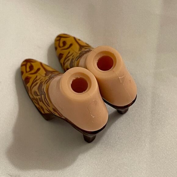 Bratz Footwear Cloe Style It! Brown Floral High Heel Clog Shoes - Picture 7 of 9